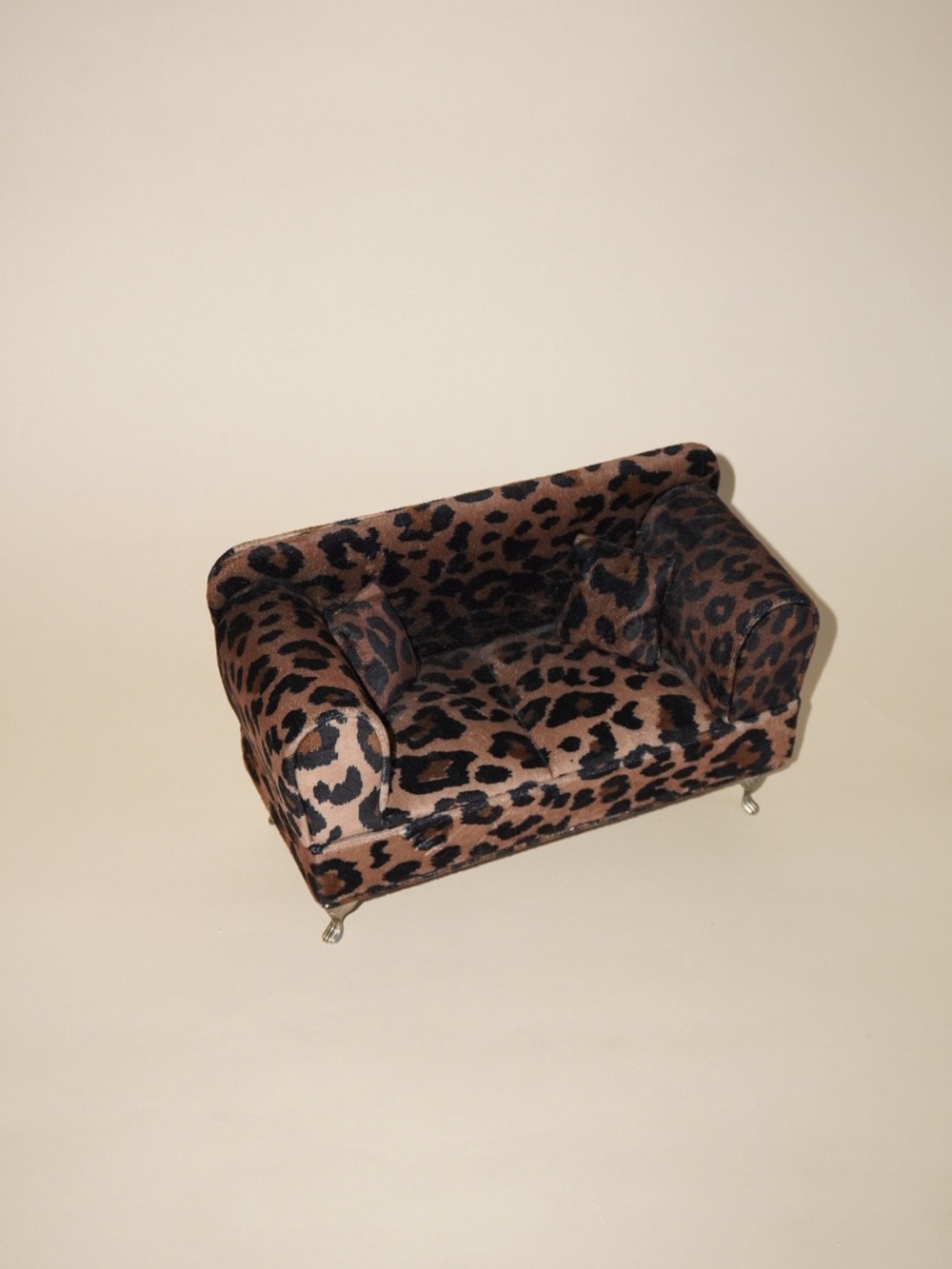 Miniature Leopard Couch Decor